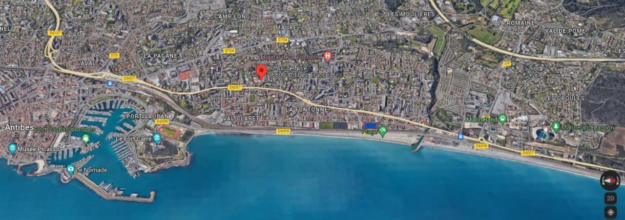 Antibes Secured Parc Velusine With Private Parking, Terrace, Pools And Tennis Courts. Экстерьер фото
